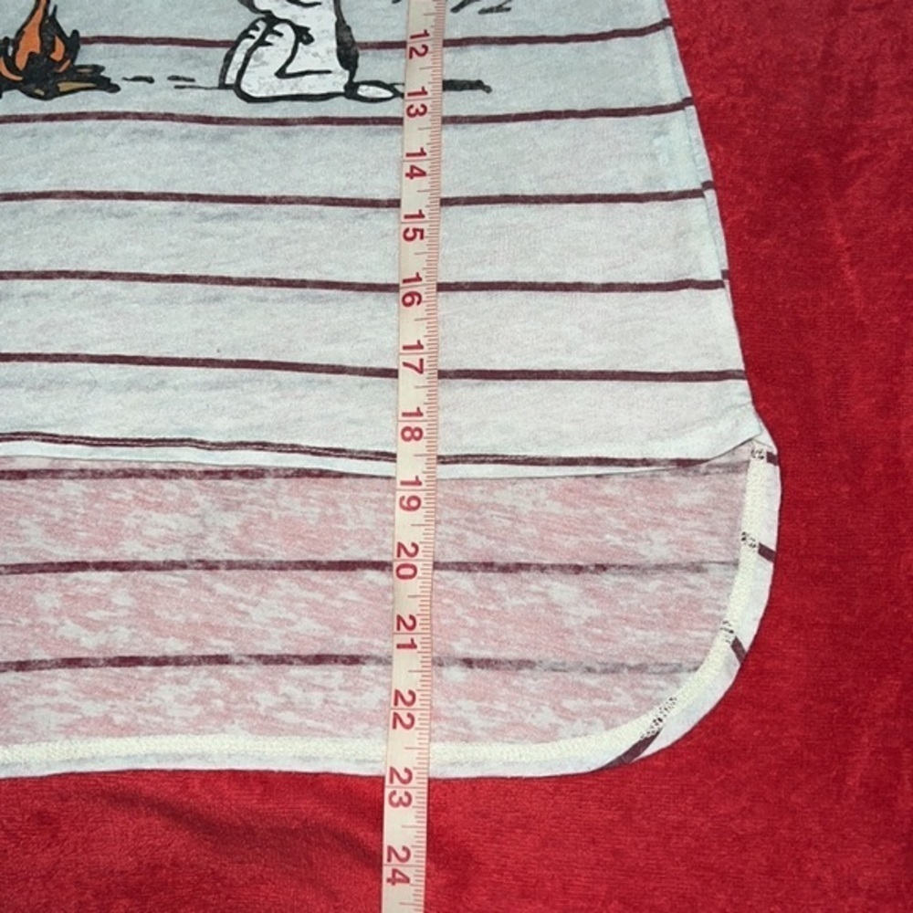 Women’s Mighty Fine presents Peanuts S’mores/Snoopy & Woodstock Sheer Tank Top - Picture 10 of 10